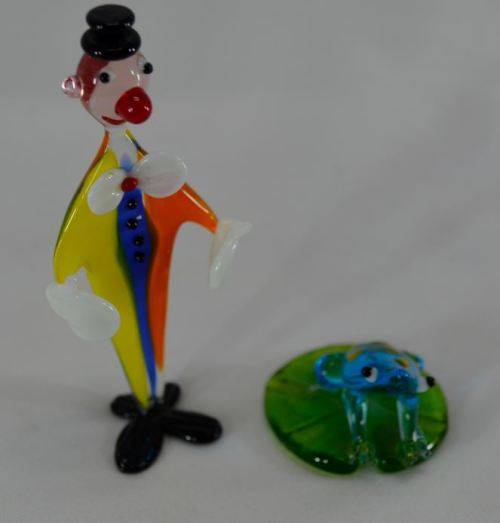 MURANO GLASS CLOWN WITH A FROG - from SUEZYT