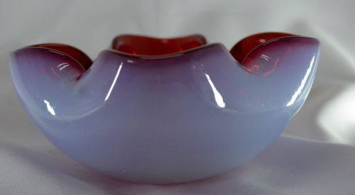 HEAVY RED MURANO GLASS BOWL - from SUEZYT
