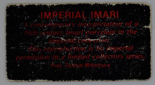 IMARI PLATE - from SUEZYT