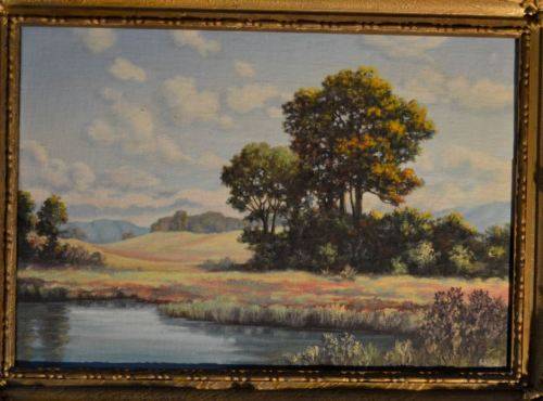 MAGNIFICENTLY FRAMED OLD ORIGINAL OIL BY W RETIEF - from SUEZYT