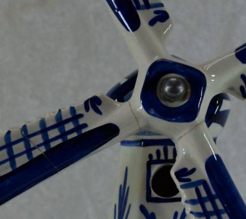 "RESERVED FOR RUDIE "BEAUTIFUL DELFT WINDMILL LAMP - WORKING - from SUEZYT