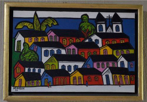 BRAZILIAN ARTIST EVANDRO NORBIM SIGNED ACRYLIC ON CANVAS -  from SUEZYT