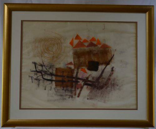 MASHA KRIVOPISHINA COMPOSITION OIL ON PAPER - from SUEZYT