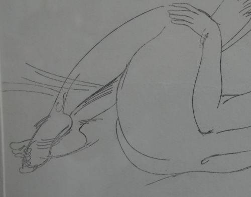 ORIGINAL PENCIL DRAWING OF A NUDE - from SUEZYT