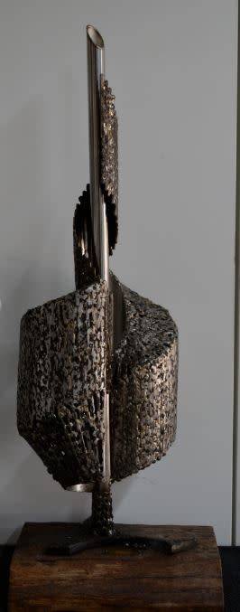 RESERVED"COMPOSITION IN STAINLESS STEEL II" SCULPTURE BY EDDIE HEYNEKE - from SUEZYT "free shipping"