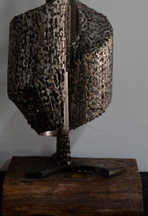 RESERVED"COMPOSITION IN STAINLESS STEEL II" SCULPTURE BY EDDIE HEYNEKE - from SUEZYT "free shipping"