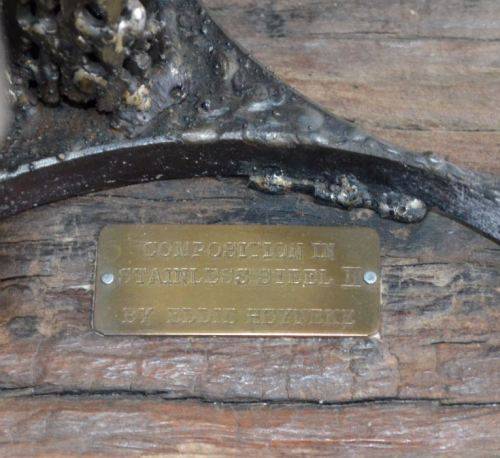 RESERVED"COMPOSITION IN STAINLESS STEEL II" SCULPTURE BY EDDIE HEYNEKE - from SUEZYT "free shipping"