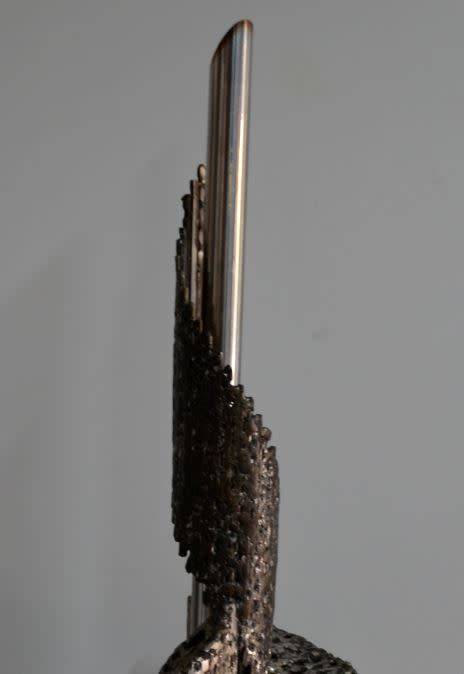 RESERVED"COMPOSITION IN STAINLESS STEEL II" SCULPTURE BY EDDIE HEYNEKE - from SUEZYT "free shipping"