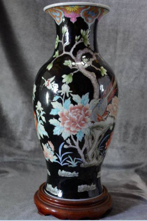 CHINESE VASE BIRDS AND FLOWERS - from SUEZYT
