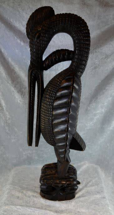 reserved for Kevin HORNBILL WOOD SCULPTURE - from SUEZYT