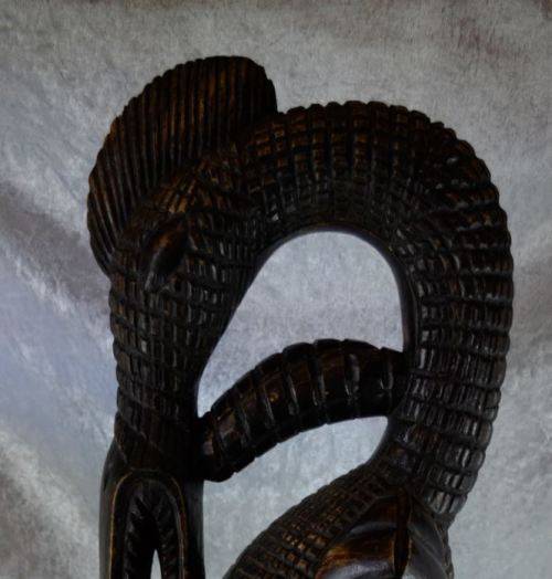 reserved for Kevin HORNBILL WOOD SCULPTURE - from SUEZYT