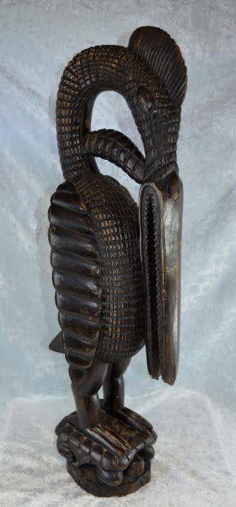reserved for Kevin HORNBILL WOOD SCULPTURE - from SUEZYT