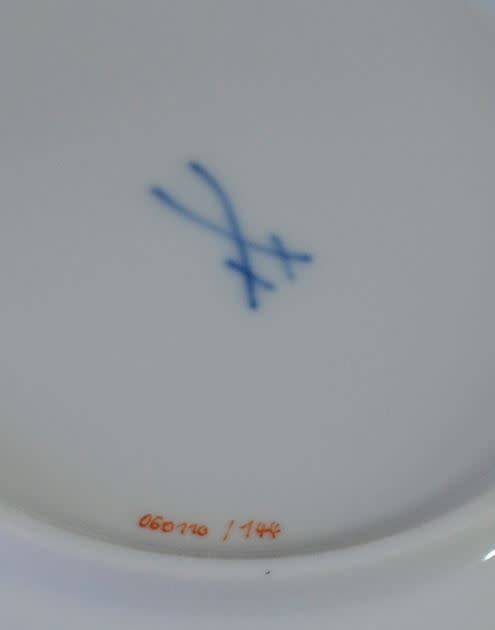 ANTIQUE MEISSEN FLORAL DEMITASSE DUO (#1) - from SUEZYT