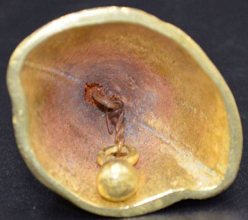 LADY IN REGIONAL COSTUME BRASS BELL - from SUEZYT