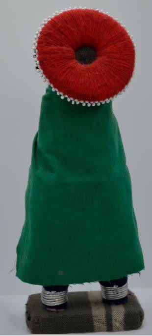 VINTAGE AFRICAN DOLL WITH A RED HEADDRESS- from SUEZYT