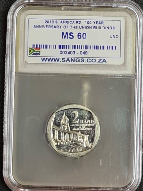 2013 R2 100Year  `Anniversary of Union Buildings` - MS60   (Marked Down !)