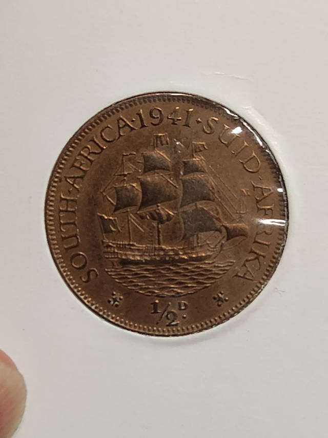 1/2 (HALF) PENNY - 1941 - EF