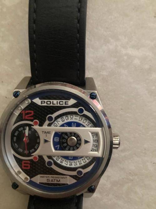 Police dual time watch