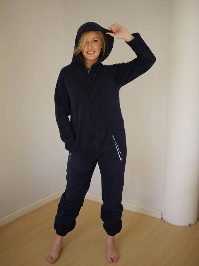 Adult Navy Blue Onesie