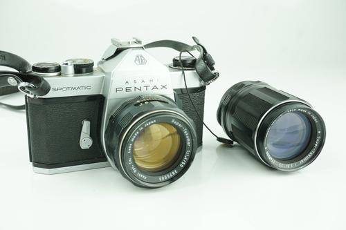 Asahi Pentax SP 35mm SLR with the Fast 50mm F1.4 and a 135mm F3.5  Super Takumar lenses **Fast 50**