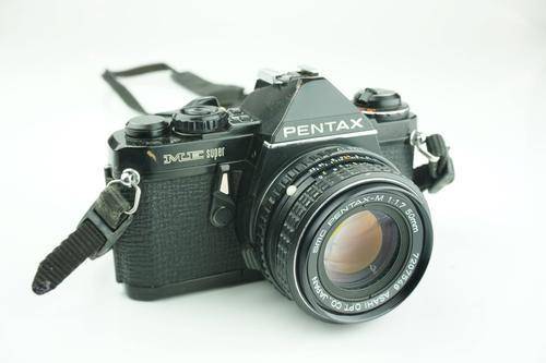 Black Asahi Pentax Super ME with SMC Pentax M 50mm F1.7 lens  **Fantastic Condition**