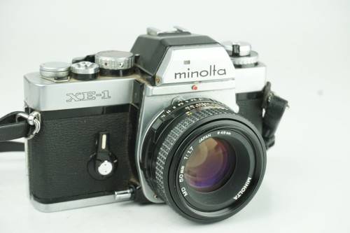 Rare Minolta XE-1 35mm SLR with Minolta MD 50mm F1.7 Lens **Fantastic Condition**