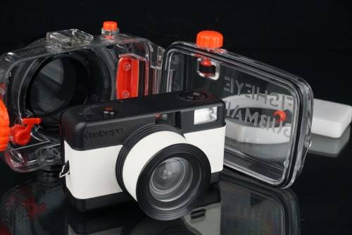Fisheye Submarine LOMO underwater 35mm camera with Dive Case **Great Condition**