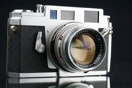 **Rare** Konica IIIA 35mm Rangefinder Camera with Hexanon 50mm F1.8 Lens  **Excellent Condition**