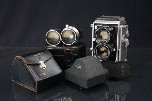 Mamiya C33 120 Film TLR Camera with 80mm Blue Dot and 65mm Lenses  **Great Condition**