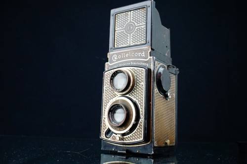 Art Deco Nickel Plated Rolleicord I TLR 6x6 Camera **Spares/Repair or Display**