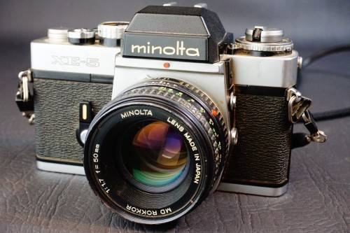 Minolta XE-5 35mm SLR Camera with Minolta Rokkor 50mm F1.7 Lens  **Great Condition**