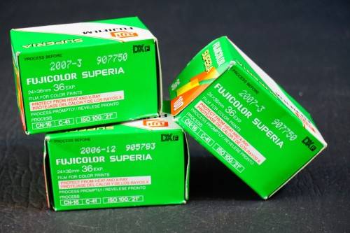 FujiFilm Superia 100 135 Film 36 Frames 3x Rolls, Sealed in Box  **Batch Tested Expired Film**