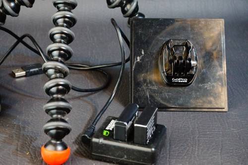 GoPro HERO 4 Black Edition LCD Touch Screen with 3 Batteries and Accessories **Excellent Condition**