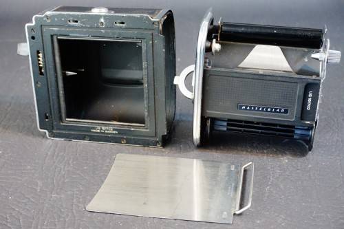 Hasselblad A12 V-Button Roll Film Back in Chrome with Matching Serial Numbers **Great Condition**