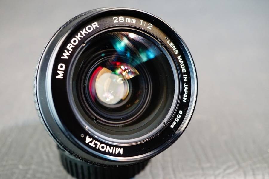 Minolta MD W Rokkor 28mm F2 Lens in Minolta MD Mount  **Good Condition**