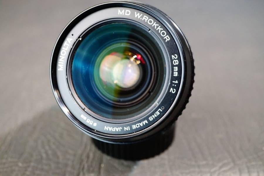 Minolta MD W Rokkor 28mm F2 Lens in Minolta MD Mount  **Good Condition**