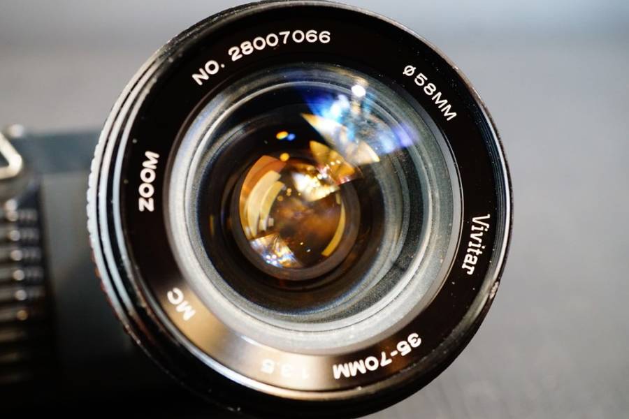 Canon T50 35mm SLR Camera with Vivitar 35-70mm F3.5 Lens   **Great Condition**