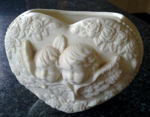 Valentine's Day! Porcelain heart shaped vase