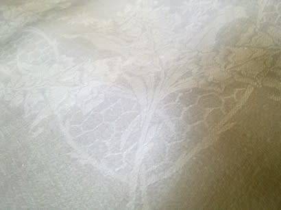 Two extra large vintage Damask linen dinner serviettes