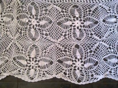 Stunning large vintage crochet bedspread