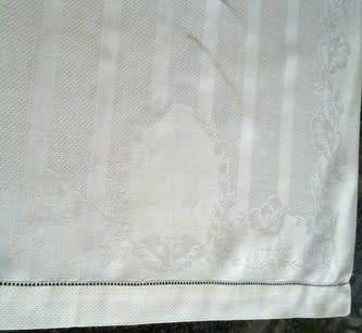 Antique linen guest hand towel