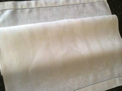Antique linen guest hand towel