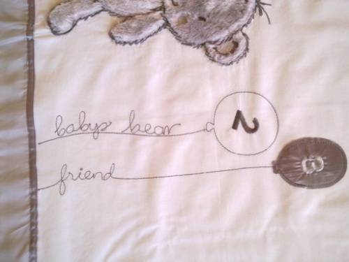 White cotton baby duvet cover