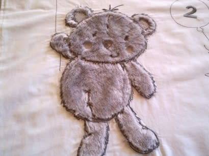 White cotton baby duvet cover