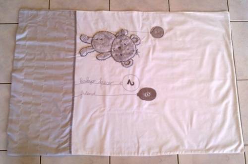 White cotton baby duvet cover