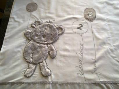 White cotton baby duvet cover