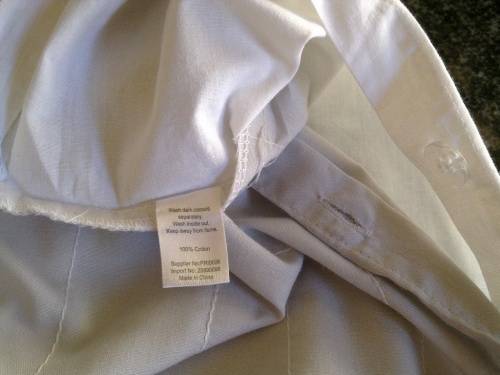 White cotton baby duvet cover