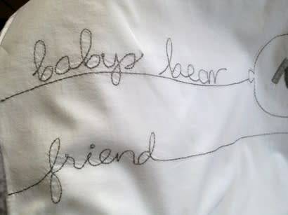 White cotton baby duvet cover