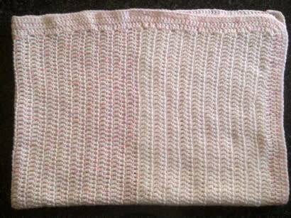 Lovely hand crochet baby blanket