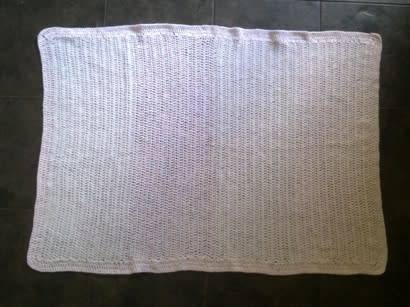 Lovely hand crochet baby blanket